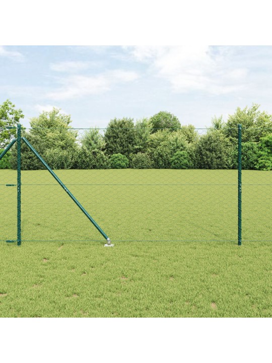 Kuusikulmainen aita vihreä 1.4x25 m teräs