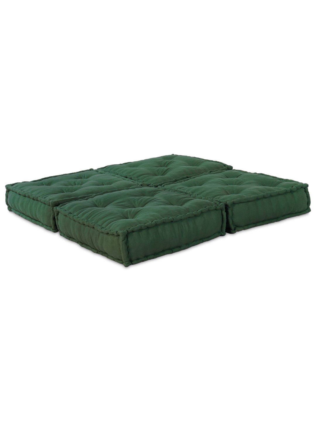 Modulaariset puffit 2 kpl vihreä kangas