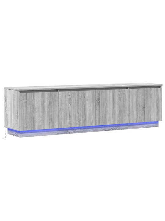 Tv kaappi led harmaa sonoma 180x38x49 cm tekninen puu