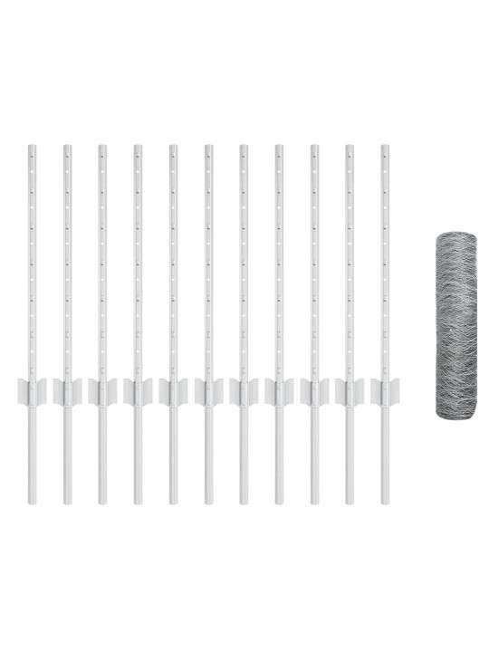 Aitaruuvit 11 kpl u-kanava 60 cm galvanoitu teräs
