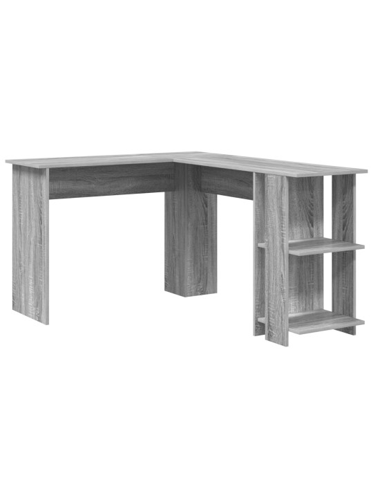 Harmaa kulmapöytä harmaa sonoma mdf standardi harmaa kulmapöytä