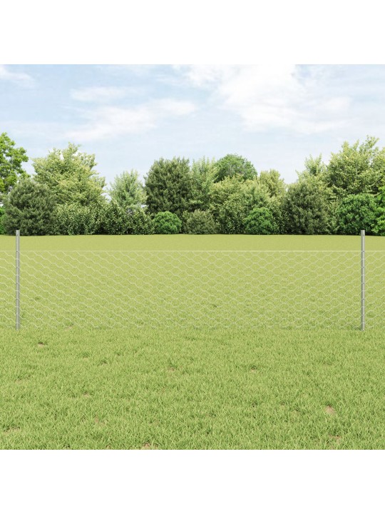 Puutarha-aitasarja setti 2 galvanoitu teräs 25 x 0.5 m kestävä