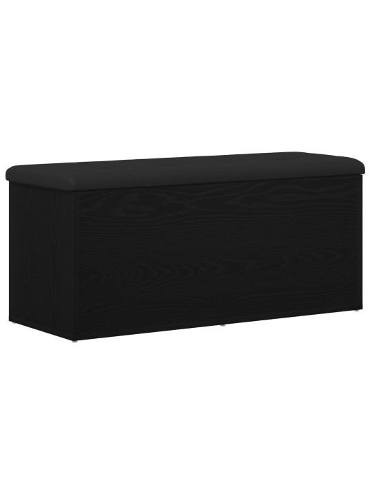 Säilytyspenkki musta tammi 100x40x45 cm keinotekoinen puu