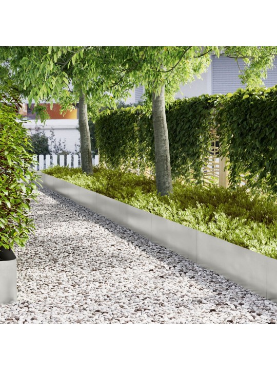 Nurkkareunat 10 kpl 100x0.5x30 cm ruostumaton teräs