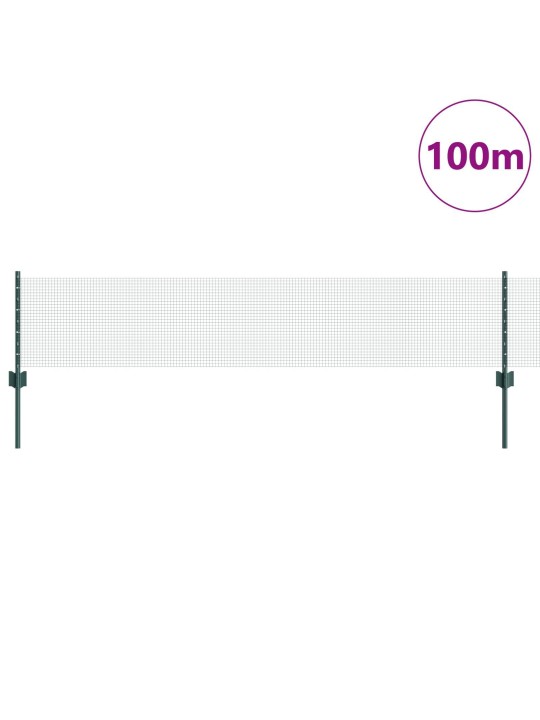 Hitsattu langoitusaita 44 u-pylväällä vihreä 0.4x100 m teräs