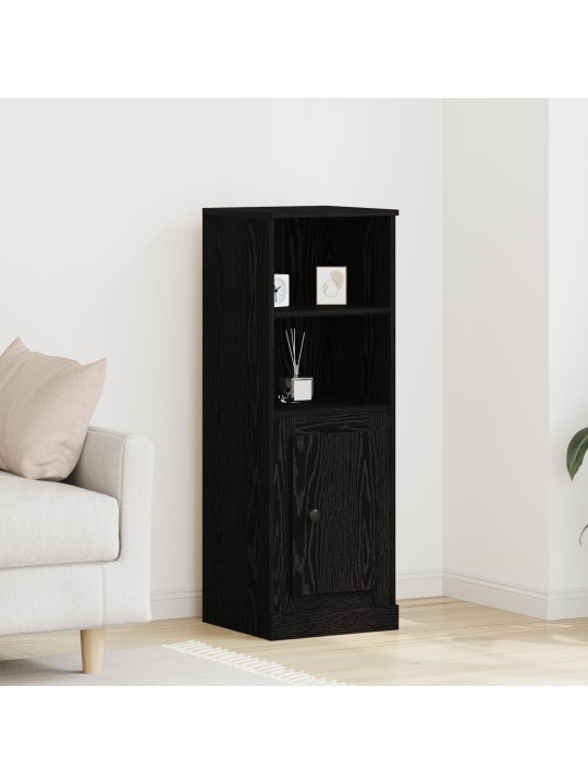 Highboard musta tammi 36x35.5x103.5 cm keinopuuta