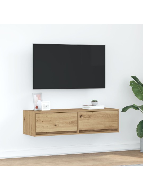Tv-kaappi artisan oak 100x31x25,5 cm tekninen puu