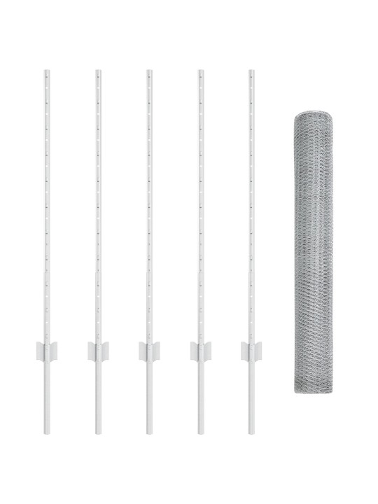 Aitaruostit 10 kpl u-kanava 100 cm galvanoitu teräs