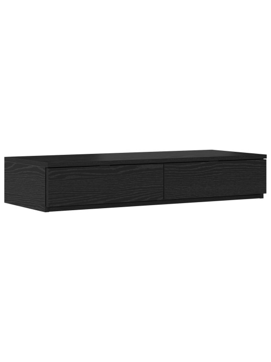 Sängyn laatikot musta 90x36,5x16,5 cm keinotekoinen puu