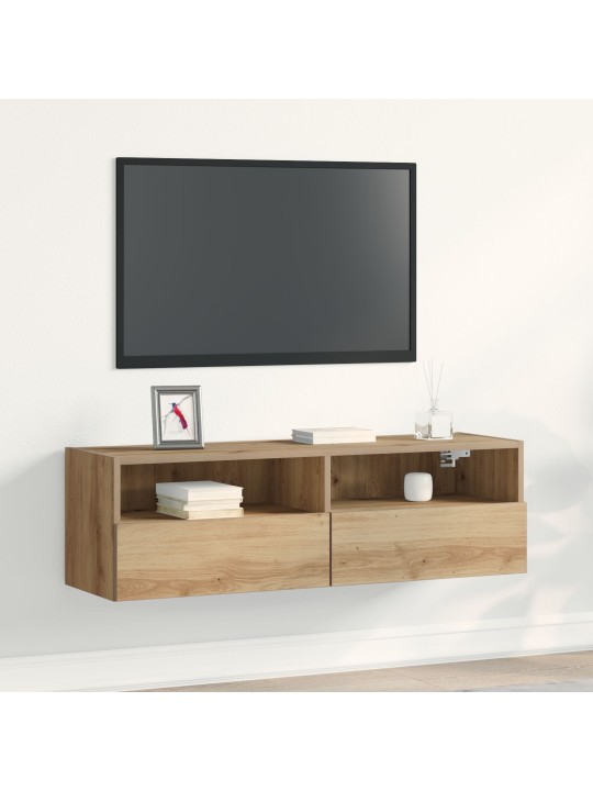 Tv-seinäkaappi artisan tammi 100x30x30 cm tekninen puu