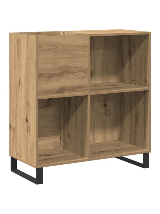 Levykaappi vanha puu 84.5x38x90 cm koneistettu puuta