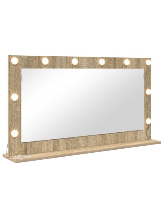 Peililipasto sonoma tammi mdf, lasi 100 x 55 x 18 cm peililipasto