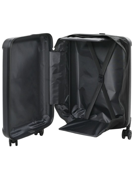 Taitettava matkalaukku kovakotelo 20'' musta 34x23x55.5 cm abs