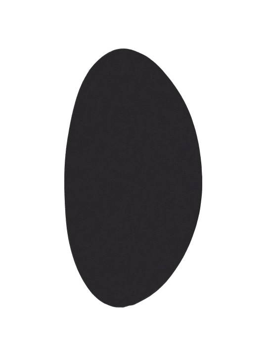 Matto "huarte" lyhyt nukka pehmeä ja pesutable musta 100x200 cm