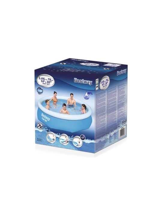 Bestway fast set täytettävä uima-allas pyöreä 305x76 cm 57266