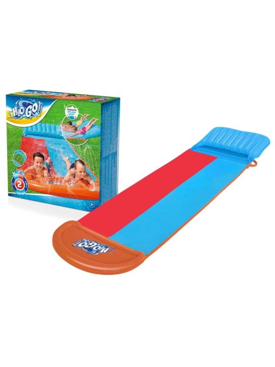 Bestway h2ogo vesiliukumäki tsunami splash ramppi kaksoisliukumäki
