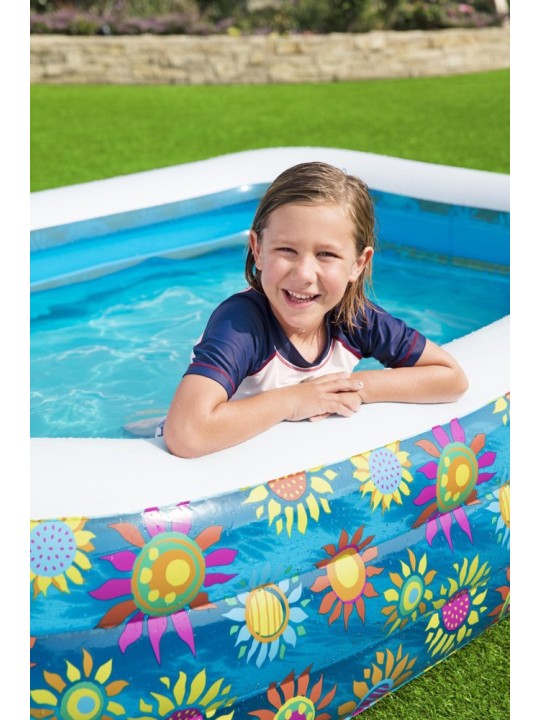Bestway täytettävä lastenallas sininen 229x152x56 cm