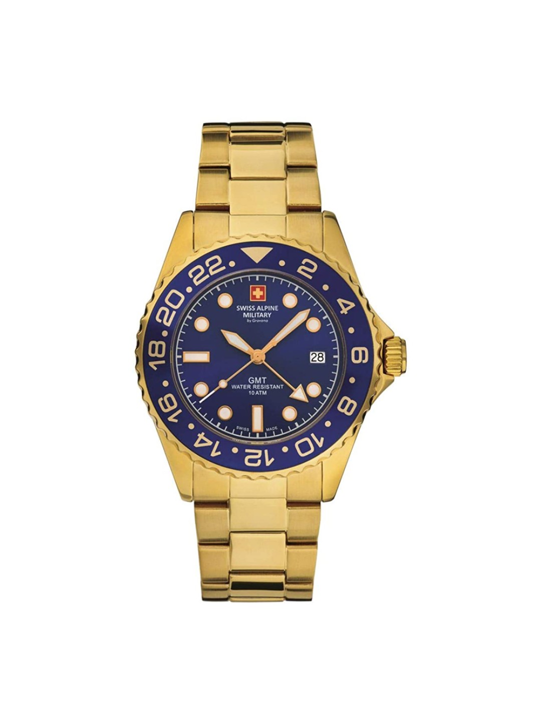 Swiss Alpine Military GMT 7052.1115SAM Miesten Rannekello