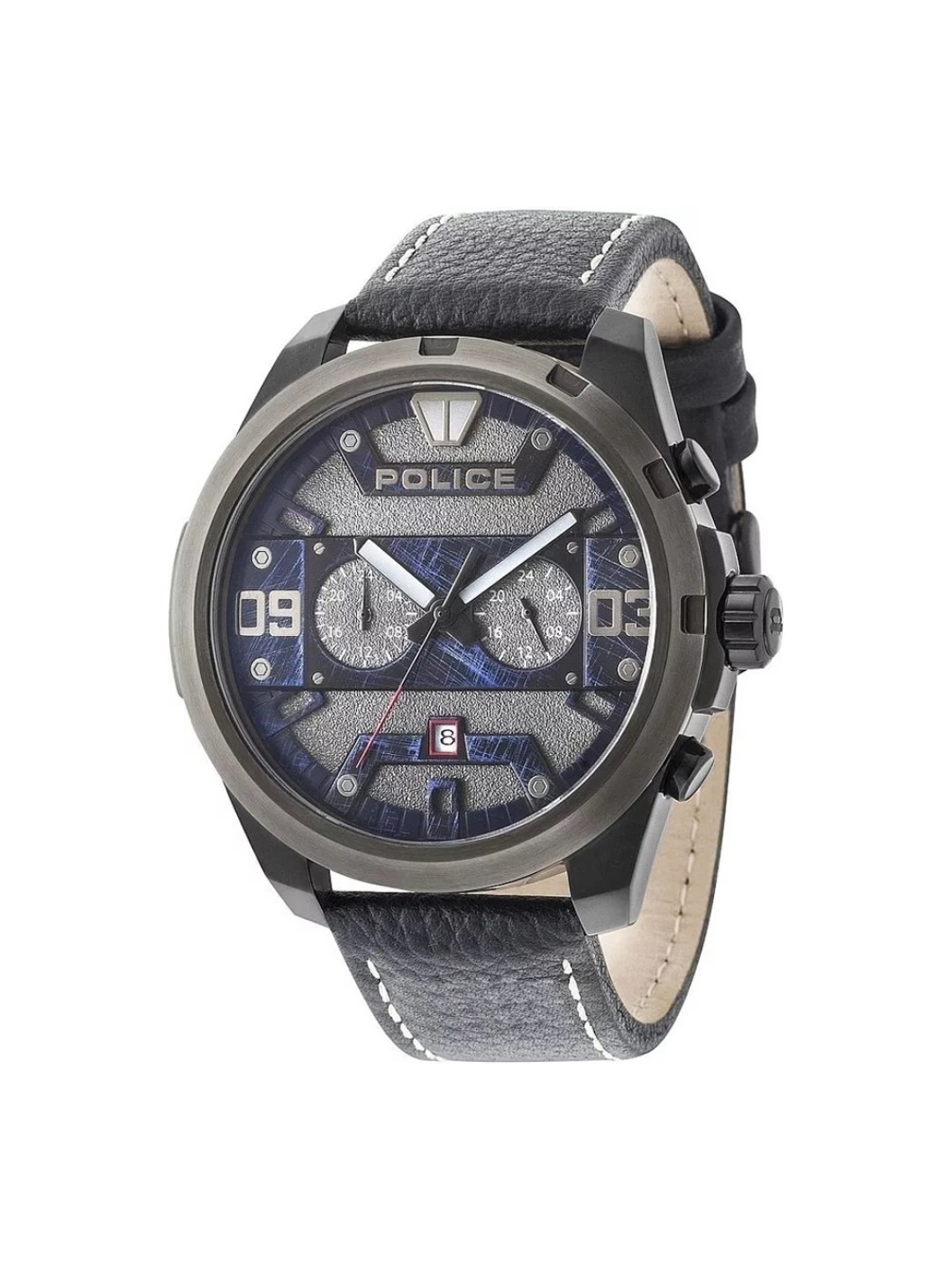 Police Dash PL.15365JSBU/61 Miesten Rannekello Dualtimer