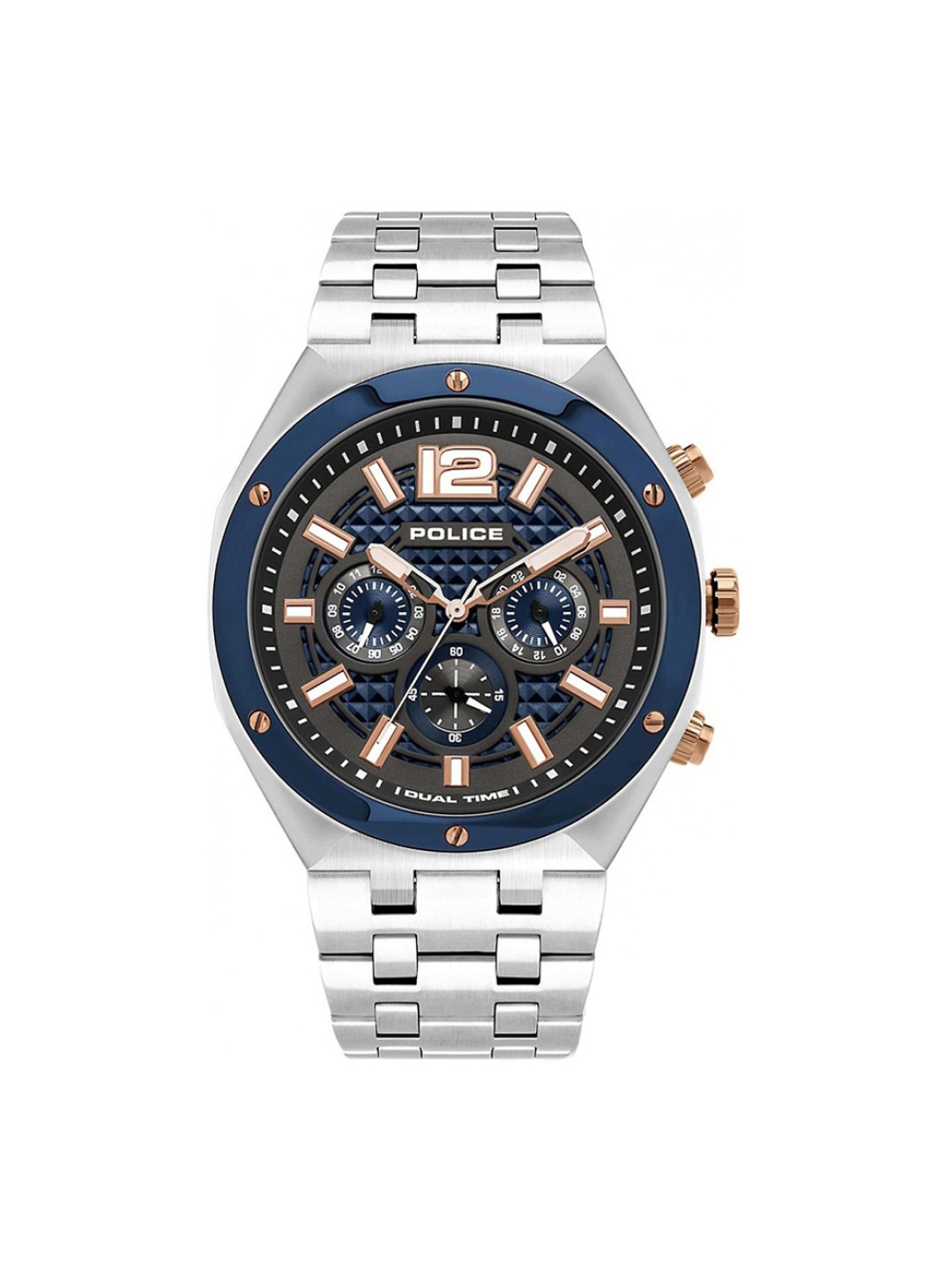 Police Kediri PL.15995JSTBL/61M Miesten Rannekello Dualtimer