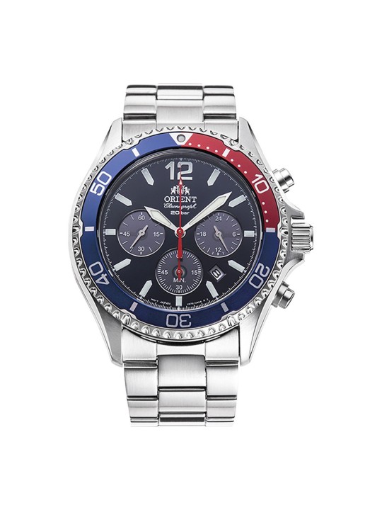 Orient Mako Solar Powered RA-TX0201L10B Miesten Rannekello Chronograph