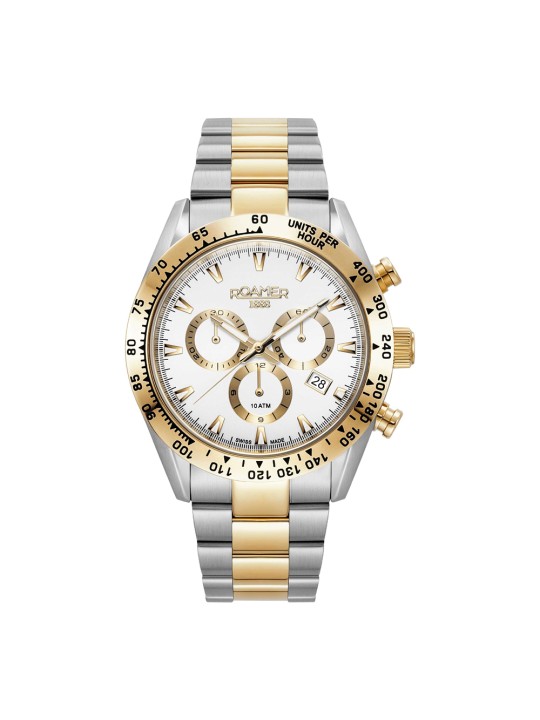 Roamer Monza 100 850837471520 Miesten Rannekello Chronograph