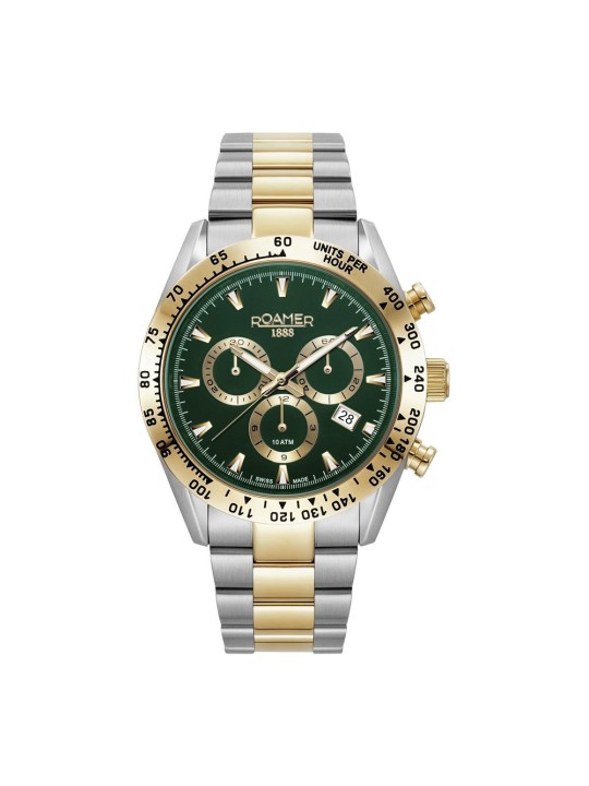 Roamer Monza 100 850837477520 Miesten Rannekello Chronograph
