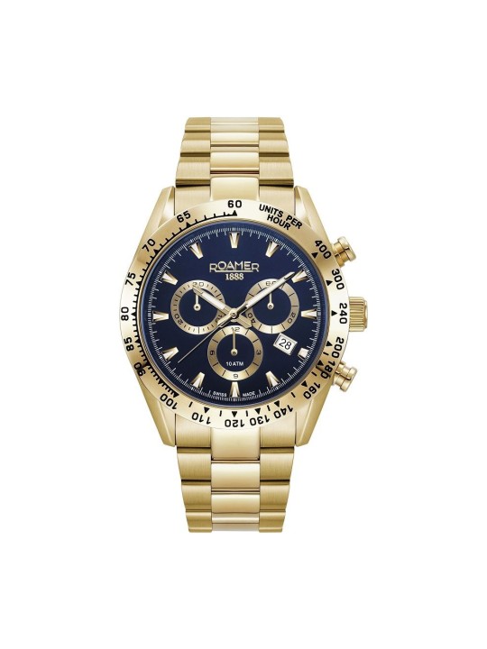 Roamer Monza 100 850837484520 Miesten Rannekello Chronograph