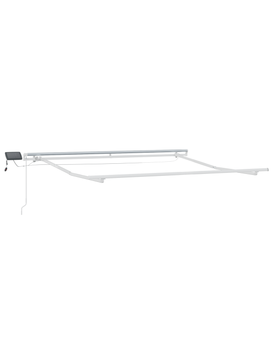 Manuaalinen sisäänvedettävä markiisi led-väriraidalla 350x250 cm