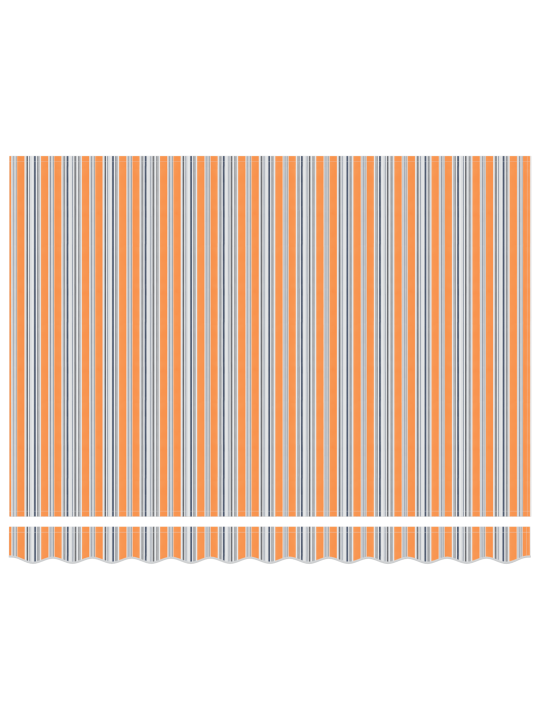 Manuaalinen sisäänvedettävä markiisi led-väriraidalla 350x250 cm