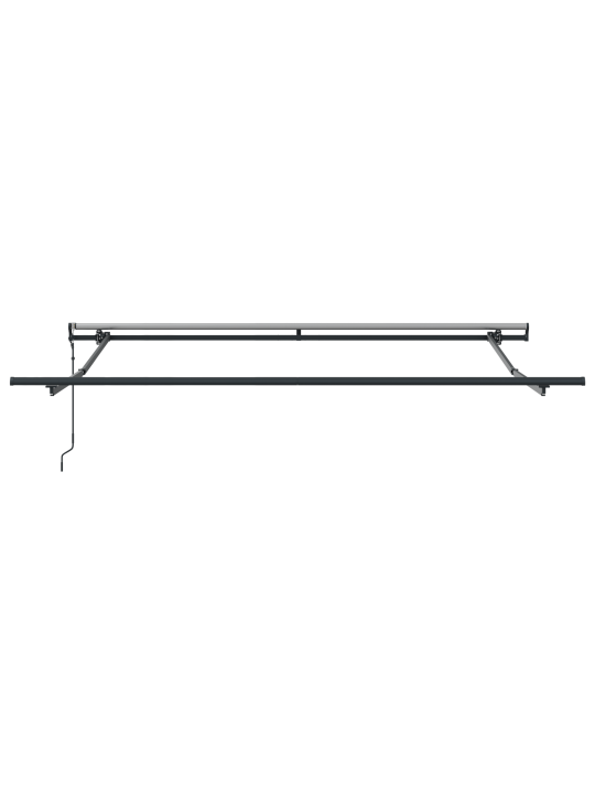 Automattisesti sisäänvedettävä markiisi musta 350x250 cm