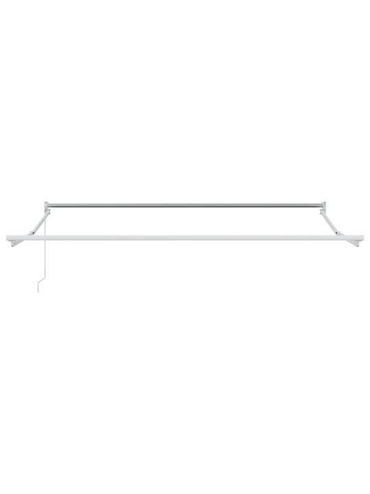 Manuaalinen sisäänvedettävä markiisi vaalea harmaa 350x250 cm