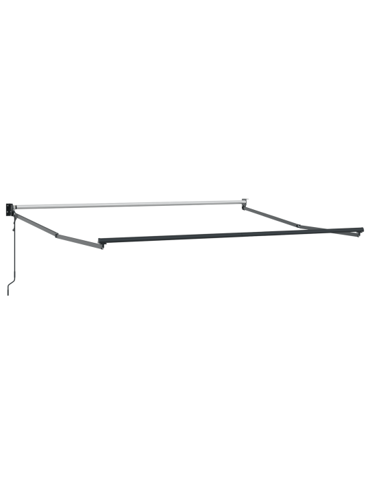 Automaattinen sisäänvedettävä markiisi vaaleanharmaa 350x250 cm