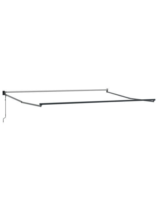 Automaattinen sisäänvedettävä markiisi oranssi ja ruskea 400x300 cm