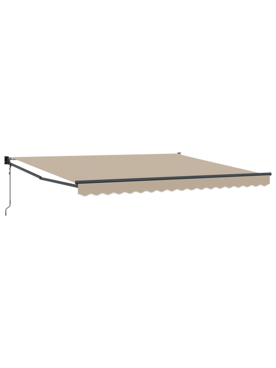Automaattinen sisäänvedettävä markiisi beige 400x300 cm