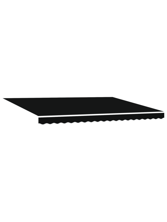 Automaattinen sisäänvedettävä markiisi led:illä musta 450x300 cm