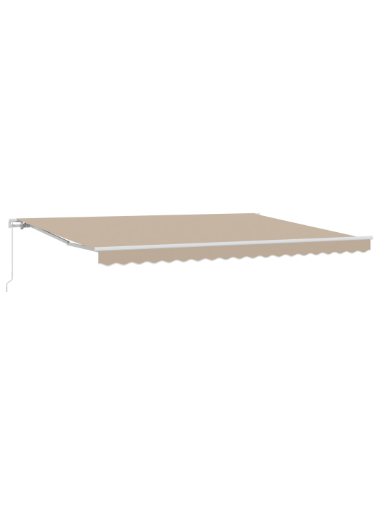 Manuaalinen sisäänvedettävä markiisi beige 450x300 cm