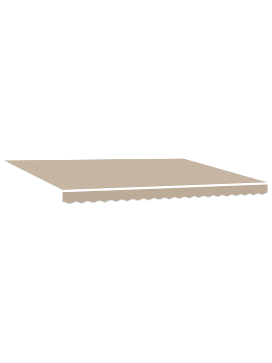 Automaattisesti sisäänvedettävä markiisi led-valolla beige 450x350 cm