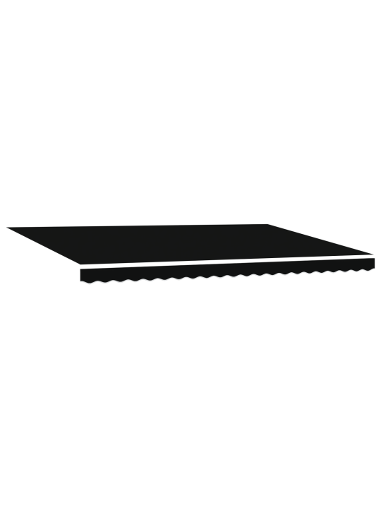 Automaattinen sisäänvedettävä markiisi musta 500x300 cm