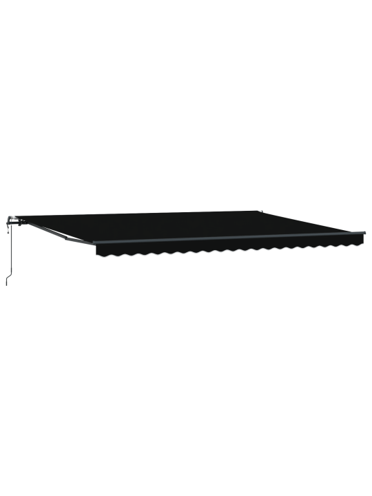 Automaattinen sisäänvedettävä markiisi musta 500x350 cm