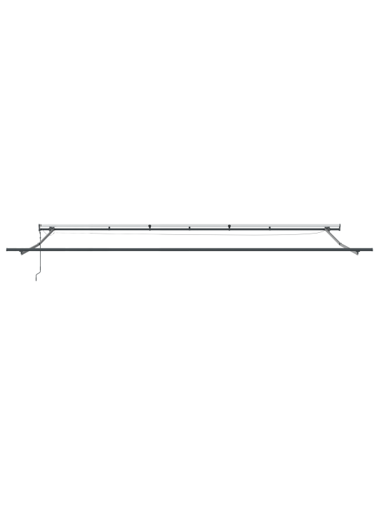 Automaattinen sisäänvedettävä markiisi led keltainen ja oranssi 600x300 cm