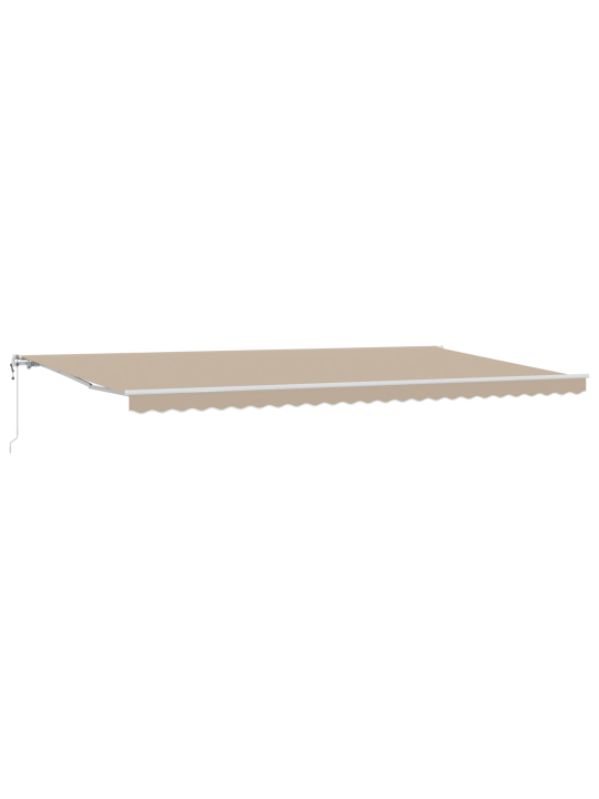 Automaattinen sisäänvedettävä markiisi beige 600x300 cm
