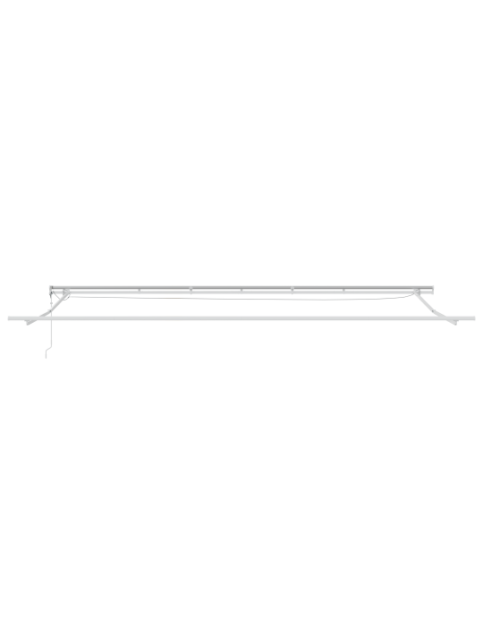 Automaattinen sisäänvedettävä markiisi led-valaistuksella vihreä ja keltainen 600 x 350 cm