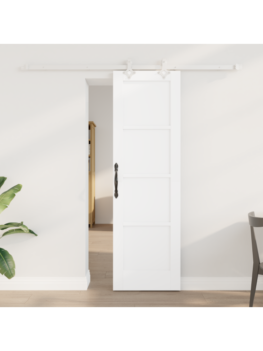 Liukuovi varusteet mukana valkoinen 61x198.5 cm massiivipuu männystä
