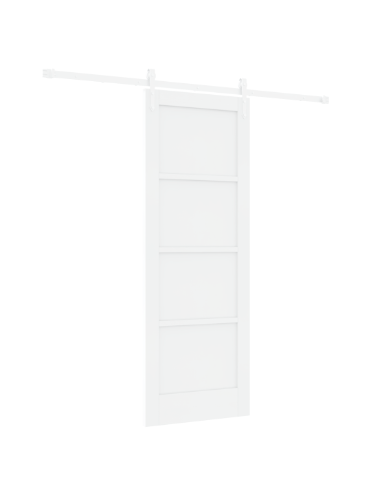 Liukuovi liukusarja valkoinen 73.5x198.5 cm massiivipuuta mänty