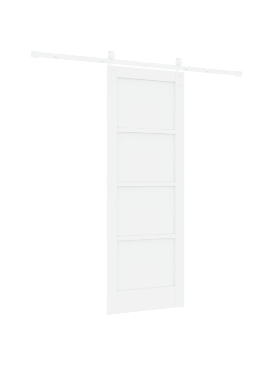 Liukuovi liukusarja valkoinen 73.5x198.5 cm massiivipuuta mänty