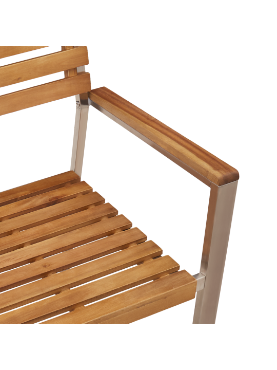 Pinottavat pihan tuolit 6 kpl 54.5x56x89 cm täysi akaasiapuu