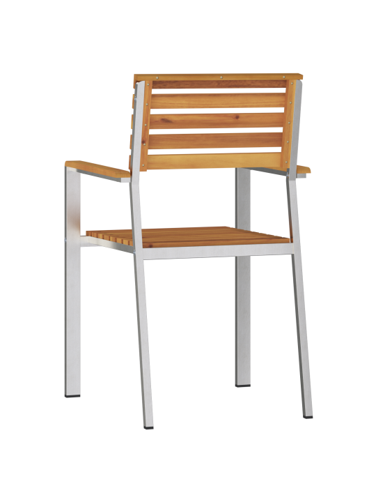 Pinottavat pihan tuolit 6 kpl 54.5x56x89 cm täysi akaasiapuu