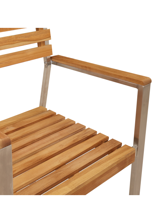Pinottavat puutarhatuolit 8 kpl 54.5x56x89 cm täysi tiikki