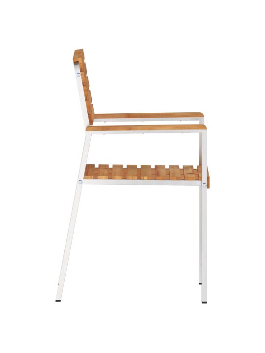 Pinottavat puutarhatuolit 8 kpl 54.5x56x89 cm täysi tiikki